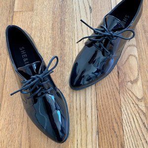 She & In Glossy Patent Oxford Shoes size 6